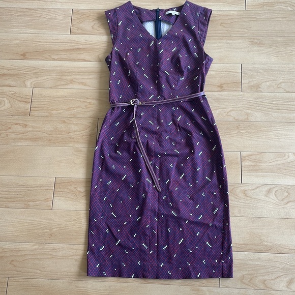 Gazel Italian brand dress size 40Eu, purple, navy and white - Picture 3 of 12
